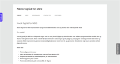 Desktop Screenshot of norskfagradformdd.org